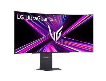Монитор LG 45GX900A-B, 44.5' UltraGear OLED curved 21:9, 0.03ms, 240Hz, DWQHD (3440x1440), 275 cd/m2, 1500000:1, DCI-P3 98.5%, HDR 10. NVIDIA G-Sync, AMD FreeSYnc, VRR, USB Type-C, PD 65W, HDR 400, HDMI, DisplayPort, Speacer, DTS, PIP, PBP, Tilt, Height, 