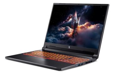 Лаптоп Acer Nitro V 16 AI, ANV16-42-R8RP, AMD Ryzen 7 260 (8C/16T, up to 5.10 GHz, 24MB), 16' WQXGA (1920x1200)IPS 180Hz, 1*16GB DDR5 (1 slot free),  1024GB PCIe NVMe SSD, GeForce RTX 5060 8GB GDDR7 630 AI TOPS, WiFi 802.11e, MicroSD, BT 5.3, No Os, Black