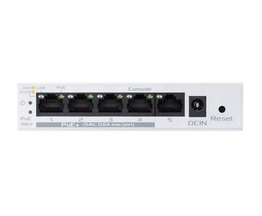 Комутатор Asus Business 5Port Smart Managed Switch PoE+,ExpertWiFi EBP15, 4 ports PoE+, 60W, VLAN, QoS, Port Mirroring, wall mounting,White