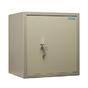 Затворен Метален сейф PMT 46 - сив, сниман отпред