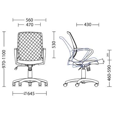Детски стол Ключ Сол - размери