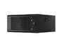 Комуникационен шкаф Lanberg rack cabinet 19' wall-mounted 4U 600 fast assembly (flat pack) black