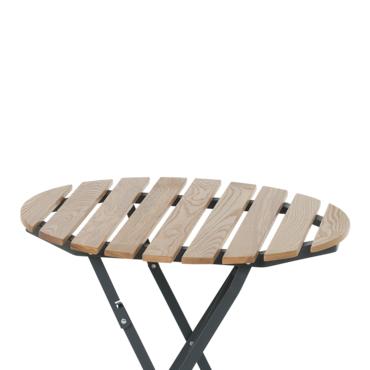 Сгъваема градинска маса БОЖУРА- сенова дървесина клас А, с UV защита