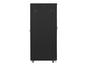 Комуникационен шкаф Lanberg rack cabinet 19' free-standing 42U/800x1000 (flat pack) with mesh door black
