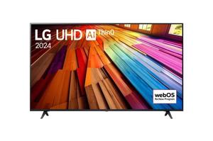 Телевизор LG 50UT80003LA, 50' 4K UltraHD TV 4K (3840 x 2160), DVB-T2/C/S2, webOS 24 Smart TV, ThinQ AI, Alpha 5 AI 4K Gen7, WiFi, HDR10 pro, HLG, ALLM/HGiG, AI Upscaling, AI Sound(Virtual 9.1.2 Up-mix), AirPlay, Quick Card, HDMI eARC, CI, LAN, USB, Blueto