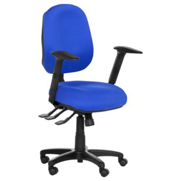 Работен стол АЛЕКСАНДРА- син, снимка отстрани