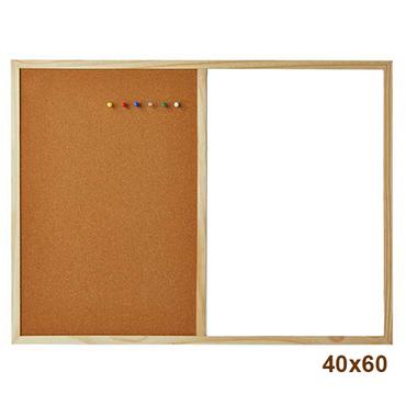 Комбинирана дъска 40х60 см с дървена рамка-снимка отпред