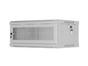 Комуникационен шкаф Lanberg rack cabinet 19' wall-mount 4U/600x450 with perforated door grey (flat pack)