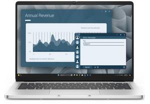 Лаптоп Dell Pro 14 PC14255, AMD Ryzen AI 7 350 14' FHD+(1920x1200) IPS 300nits AG, 1x 6GB DDR5 5600 MT/s, 512 GB SSD, AMD Radeon 860M graphics, FHD HDR IR Cam and Mic, Wi-Fi 6E, FPR, Backlit Kb, Win11 Pro, Plat. silver, 3Y + Dell Pro 14-16 Premium Slim Ba