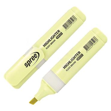 Текст маркер Flexy Brush Pastel жълт 