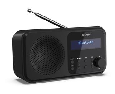 Радио Sharp Radios DR-P420(BK), PORTABLE DIGITAL RADIO, Bluetooth 5.0, 20 DAB+/DAB/FM, Auto time/date, LCD Display, Dual alarm,Micro USB x1 (power supply),3.5mm Headphone jack / line-out, Black