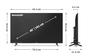 Телевизор Sharp 40HA1205E, 40' LED  TV, FULL HD 1920x1080,Frameless, DVB-T/T2/C/S/S2, Active Motion 100, 1 000 000:1, Speaker 2x8W, Dolby Digital Plus, 3xHDMI, CI+, 2xUSB , HEVC/H.265 (10-bit), MPEG4/H.264, 2 pole Stand