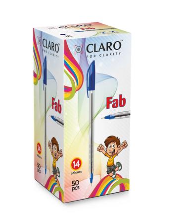 Химикалка еднократна Claro Fab 1 мм асорти