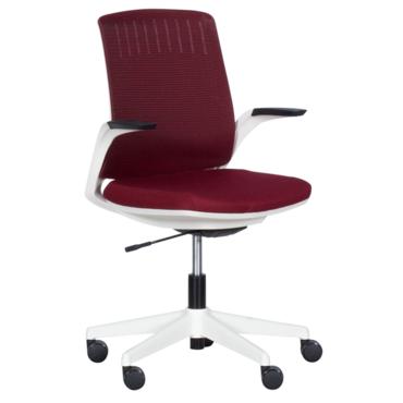 Детски стол ТЕА червен- снимка отпред, бяла база