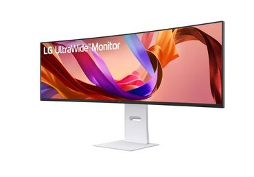 Монитор LG 49U950A-W, 49' 32:9 Curved UltraWide Dual QHD 5K 5120x1440 NANO IPS 1ms MBR, 144 Hz, 5ms, 400 cd/m2, 1000:1, HDR400, DCI-P3 98%,  USB Type-C, PD 90W, FreeSync, G-SYNC, PIP, 2 PBP, HDMI, DisplayPort, Speacer 2ch 10W, Tilt, Height, Swivel, Tiltan
