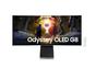 Монитор Samsung LS34DG850, 34'' CURVED Odyssey G8 OLED, 1800R, 175 Hz, 0.1 ms GTG, 21:9, 3440 x 1440, Smart, 2xUSB C, Mini DP, Micro HDMI 2.1, Wi-Fi 5, BT 5.2, Speakers, 178°/178°, Silver