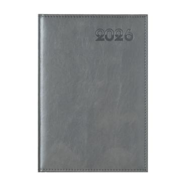 Календар - бележник ДИПЛОМАТ А4-сребрист цвят корица