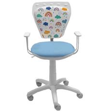 Детски стол ДЪГА- основа бяла, снимка отпред