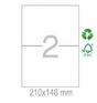 Рециклирани етикети 210x148 2 бр.