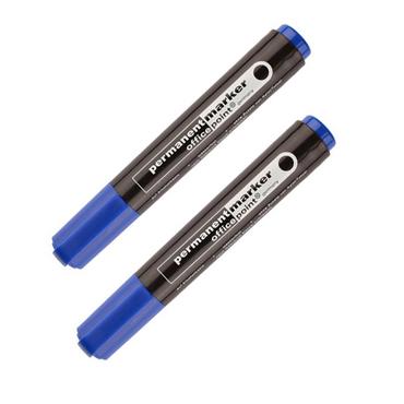 Перманентен маркер Office Point син