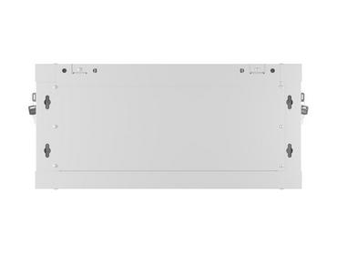 Комуникационен шкаф Lanberg rack cabinet 19' wall-mount 4U/600x450 with perforated door grey (flat pack)