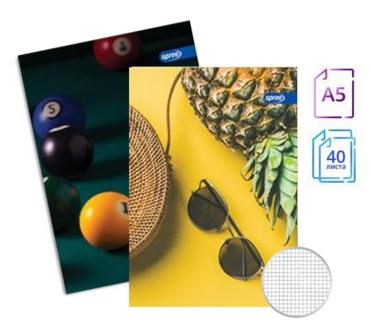 Тетрадка телчета А5 офсет 40 л малки кв