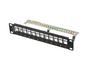 Пач панел Lanberg patch panel blank 12 port 1U 10' ftp for keystone modules black v2
