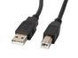 Кабел Lanberg  USB-A (M) -> USB-B (M) 2.0 cable 3m, black ferrite