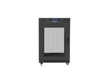 Комуникационен шкаф Lanberg rack cabinet 19' free-standing 15U/800x1000 (flat pack) with mesh door lcd black v2