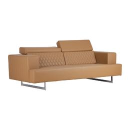 Диван триместен САН СТЕФАНО ODN 03 - сниман отпред, бежов цвят на дамаската