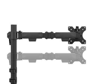 Стойка Neomounts Nero Single Flat Screen Desk Mount (phone holder+Quick-fix clamp/grommet)