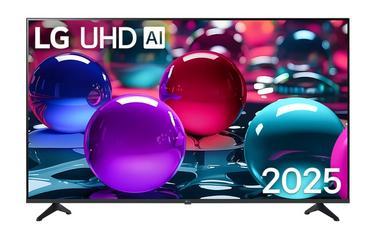 Телевизор LG 50UA73003LA, 50' 4K UltraHD TV 4K (3840x2160), DVB-T2/C/S2, webOS 25 Smart, ThinQ AI, a7 AI Processor, WiFi, HDR10 pro, HLG, ALLM/HGiG, 4K Upscaling, AI Sound pro, Multiple View, HDMI eARC, LAN, USB, Bluetooth, Google Cast, 2 Pole Stand, Blac