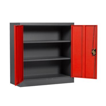 Архивен шкаф BTL S с 3 отделения 92х90х40 см- с отворени две врати