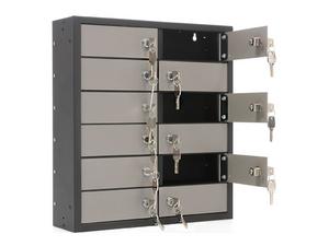 Снимка на Метален шкаф за телефони DBI PMT 12- с няколко отворени врати