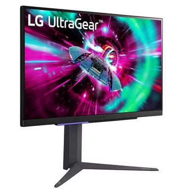 Монитор LG 27GR93U-B, 27', UltraGear IPS 1ms, AG, UHD 4K (3840x2160), 144Hz, HDR 400, 1000:1, 400cd/m2, DCI-P3 95%, USB3.0 (1up/2down), VRR, AMD Free-sync, NVIDIA G-Sync, HDMI, DisplayPort, Height Adjustable, Pivot, Tilt, Headphone Out, Black