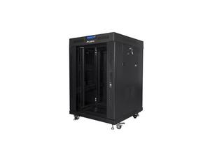 Комуникационен шкаф Lanberg rack cabinet 19' free-standing 15U/600x600 (flat pack) with glass door lcd black v2
