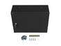 Комуникационен шкаф Lanberg rack cabinet 19' wall-mount 4U+3u/540x200 low-profile black (assembled)