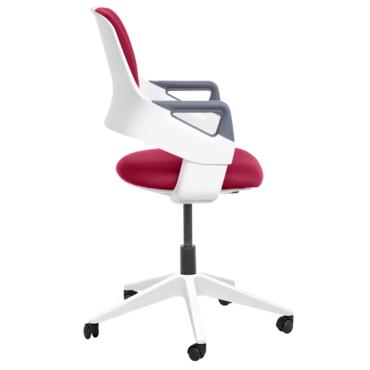 Детски стол ВЕНЕТА-снимка отстрани, бял полипропилен