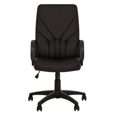 Директорски стол MANAGER -еко кожа, черен цвят