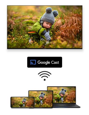 Телевизор Thomson 55' QLED Google TV; 3840 x 2160 (4K UHD), 4000:1, QLED, 60 Hz, DVB-T/T2/C/S/S2, HDR10, Wi-Fi, Bluetooth, LAN, HDMI 2 (2.0) + 2 (2.1), USB 2 (2.0) + 1 (3.0),Central Swivel Stand, Dark gray