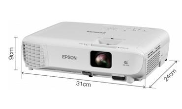 Мултимедиен проектор Epson EB-W06, WXGA (1280 x 800, 16:10), 3700 ANSI lumens, 16 000:1, HDMI, USB, WLAN (optional), Speakers, 24 months, Lamp: 12 months or 1000 h, White