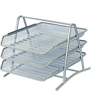 Хоризонтална поставка тройка мрежа сива