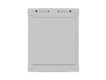 Комуникационен шкаф Lanberg rack cabinet 10' wall-mount 6U/300x300 (flat pack) with glass door grey
