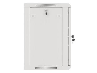 Комуникационен шкаф Lanberg rack cabinet 19' wall-mount 12U/600x450 for self-assembly with metal door grey (flat pack)