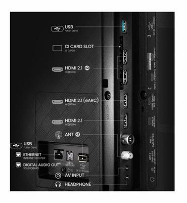 Телевизор Hisense 55' A85Q, 4K UHD OLED Smart TV, 120Hz, 1000 nits,HDMI 2.1, Game Mode Pro, AMD FreeSync Premium, Dolby Vision IQ & Atmos, Bluetooth, Alexa Built-in, Black