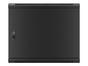 Комуникационен шкаф Lanberg rack cabinet 19' wall-mount 9U/600x450 for self-assembly with metal door  black (flat pack)