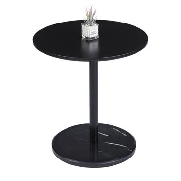 Холна маса СИЯНА- черен цвят, мрамор