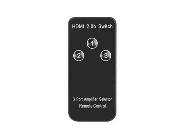 Адаптер Lanberg Video Switch 3x HDMI + Micro USB port + Remote Controller, black