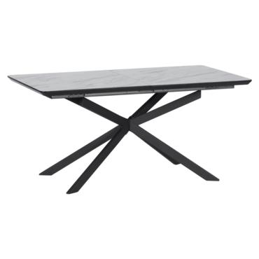 Трапезна маса МАРАЯ разтегателна- тъмносив керамичен плот