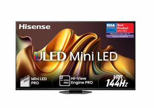 Телевизор Hisense 65' U8NQ, 4K Ultra HD 3840x2160, ULED Pro, FALD, Quantum Dot, 144Hz, IPS, HDR 10+, HLG, Dolby Vision IQ, Dolby Atmos, Smart TV,Light Sensor,WiFi 5GHz, WiFi Direct, BT, Anyview Cast, 4xHDMI, 2xUSB, LAN, CI+, DVB-T2/C/S2, Black